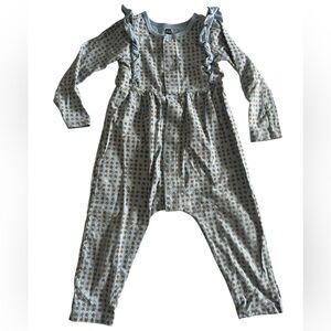 Tea Collection Blue and Gold Star Jumpsuit